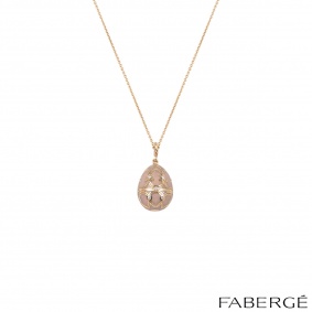 Faberge Rose Gold Palais Tsarskoye Selo Rose Locket Charm